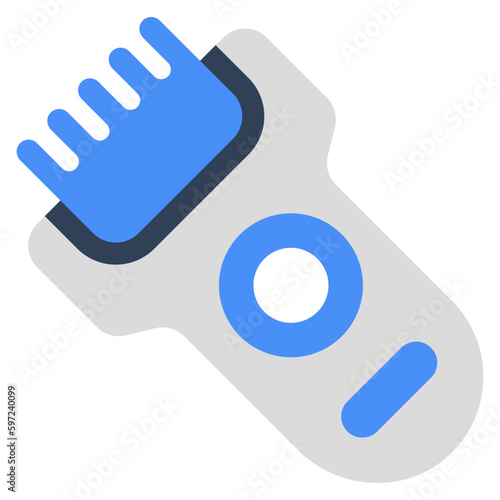 Modern technology icon of electric trimmer 