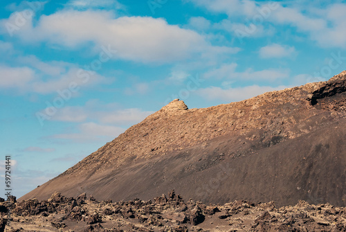 Caldera El Cuervo, detail, Lanzarote, Canary Islands 