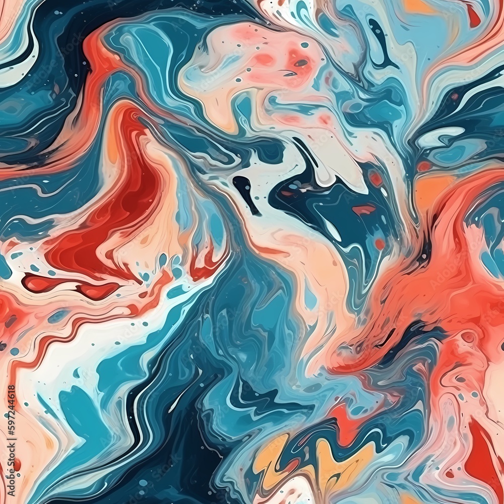 Abstract Hand Drawing Painting. Digital Painting Marble Textured Liquid. Fluid Wavy. Seamless Fluid Pattern. Tie Dye Batik Background. Generative Ai. Abstract Hand Drawing Painting. Digital Painting Marble Textured Liquid. Fluid Wavy. Seamless Fluid Pattern. Tie Dye Batik Background. Generative Ai.