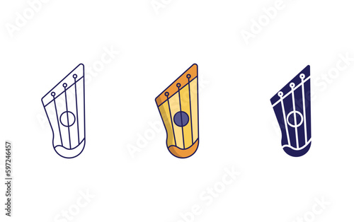 Kankles vector icon