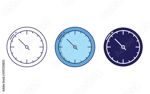 Clock vector icon