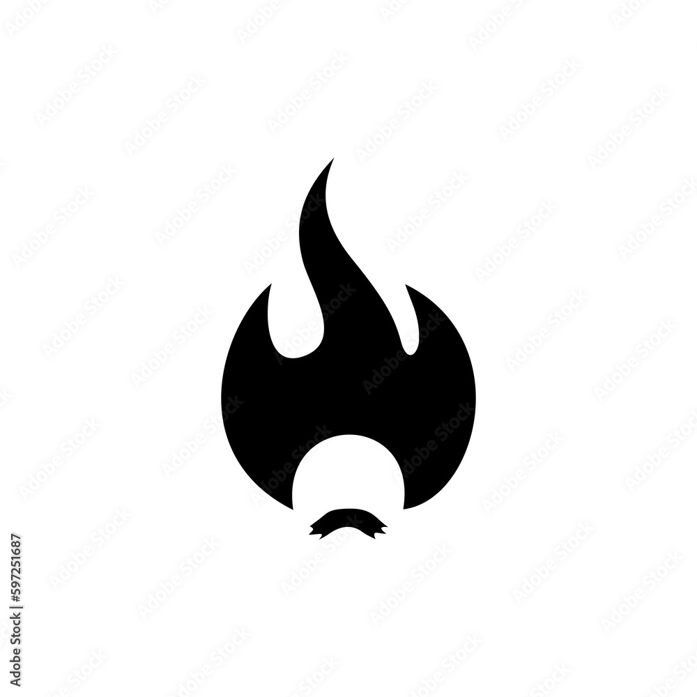 Scientist with flame hair icon isolated on transparent background Scientist with flame hair icon isolated on transparent background