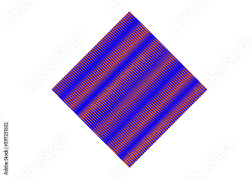 blau und rot eingefärbte rute mit interessantem glanzeffekt, modern art