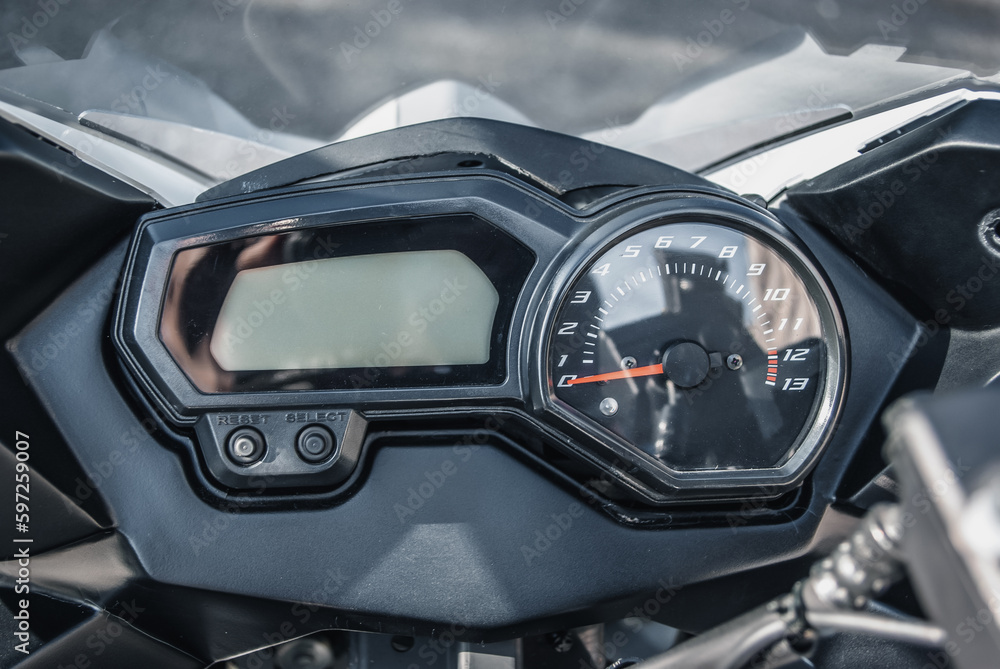 Speedometer and motorcycle information screen