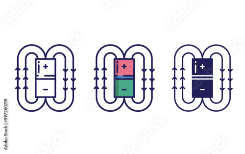 Magnet vector icon