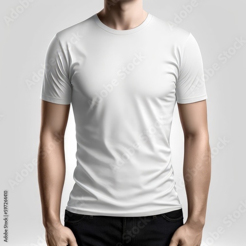 Front View T-Shirt Mockup: Perfect for Fashion Designers