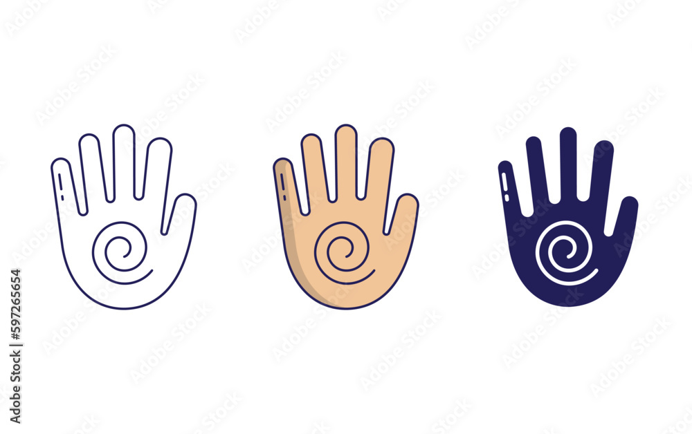 Obraz premium Hand vector icon