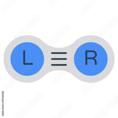 An icon design of contact lens 