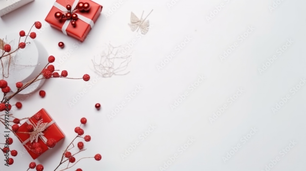 Merry Christmas Background. Illustration AI Generative. Merry Christmas Background. Illustration AI Generative.