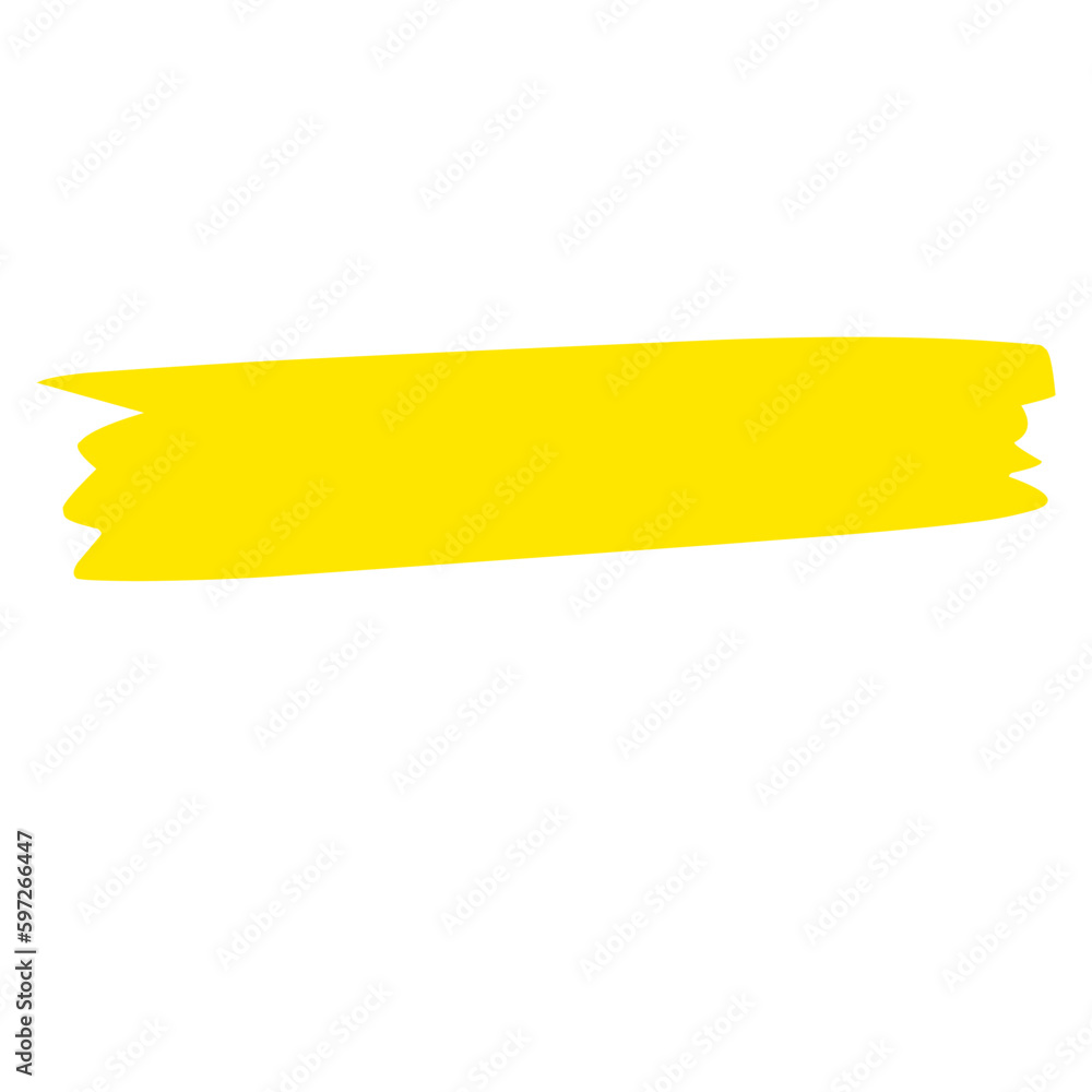 Hand Drawn Yellow Highlight Hand Drawn Yellow Highlight