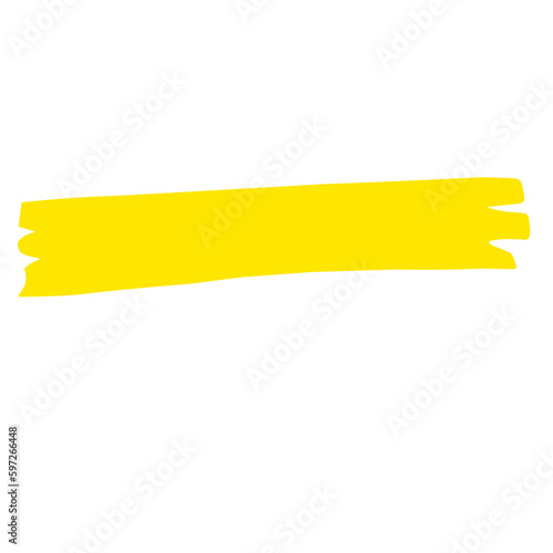 Obraz na płótnie Hand Drawn Yellow Highlight w salonie