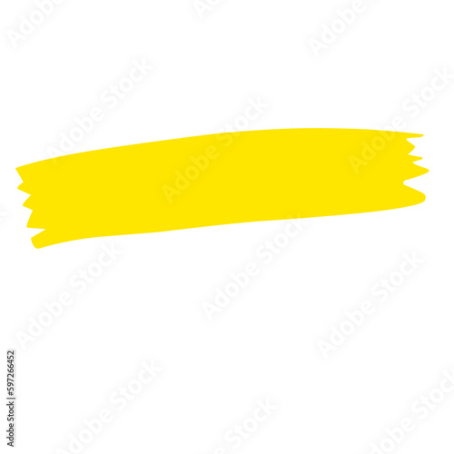 Obraz na płótnie Hand Drawn Yellow Highlight w salonie