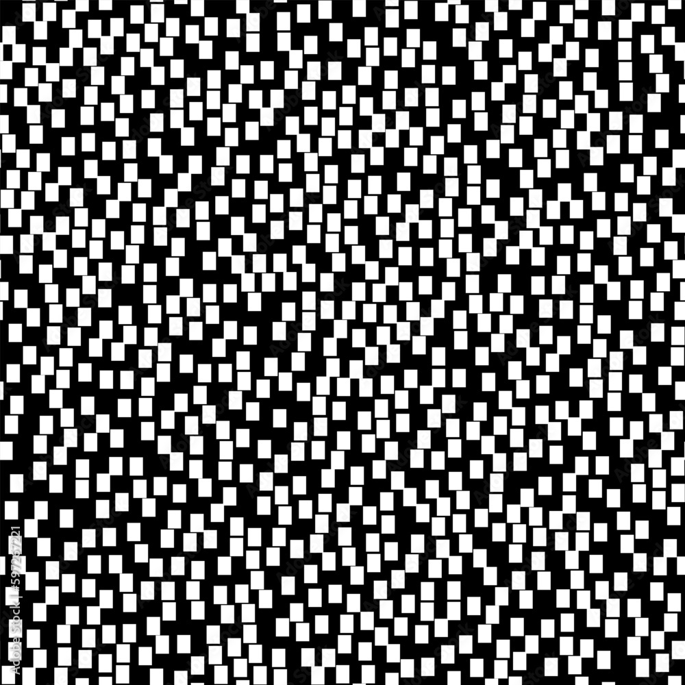 Seamless background of small white rectangles on a black background. Abstract geometric pattern. Minimalistic style. Fabric, wrapping paper Seamless background of small white rectangles on a black background. Abstract geometric pattern. Minimalistic style. Fabric, wrapping paper