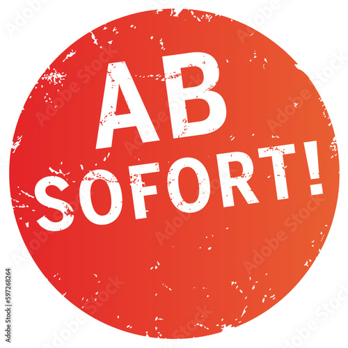 Rot-Oranger Button Ab SOFORT!