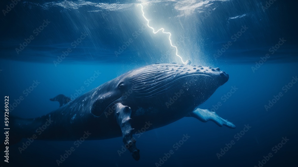 Dramatic Underwater Encounter Tim Walker Captures a Sea Monster