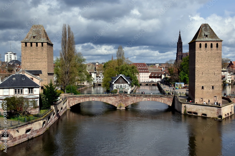 Barage Vauban in Straßburg im Frühling