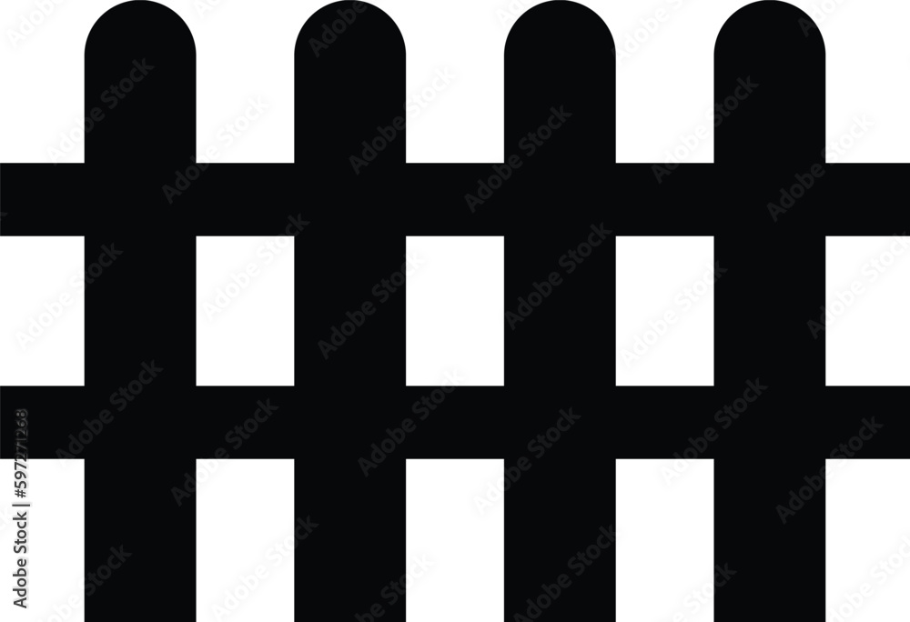 fence icon symbol vector isolated on white background . fence garden icon fence icon symbol vector isolated on white background . fence garden icon