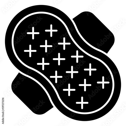 An icon design of sanitary napkin 