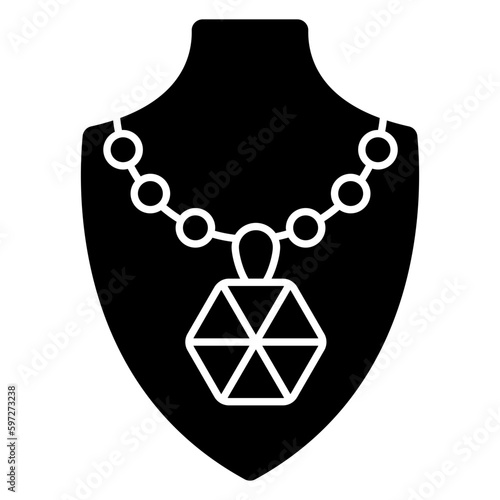 An icon design of necklace 
