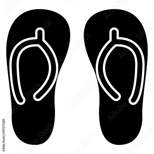 An icon design of flip flop