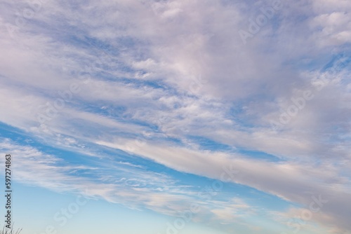 Fototapeta Naklejka Na Ścianę i Meble -  unusual clouds in the sky, changing the sky