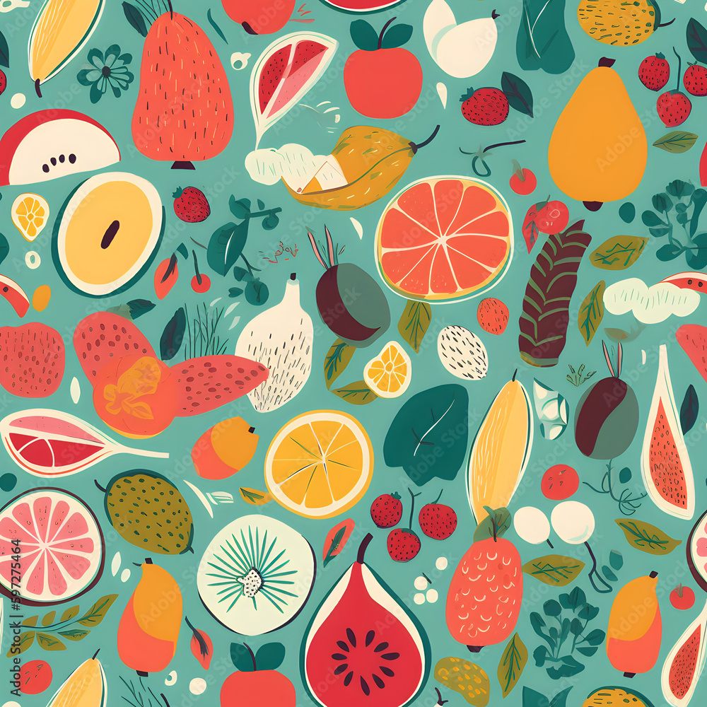 Fruit seamless pattern Fruit seamless pattern