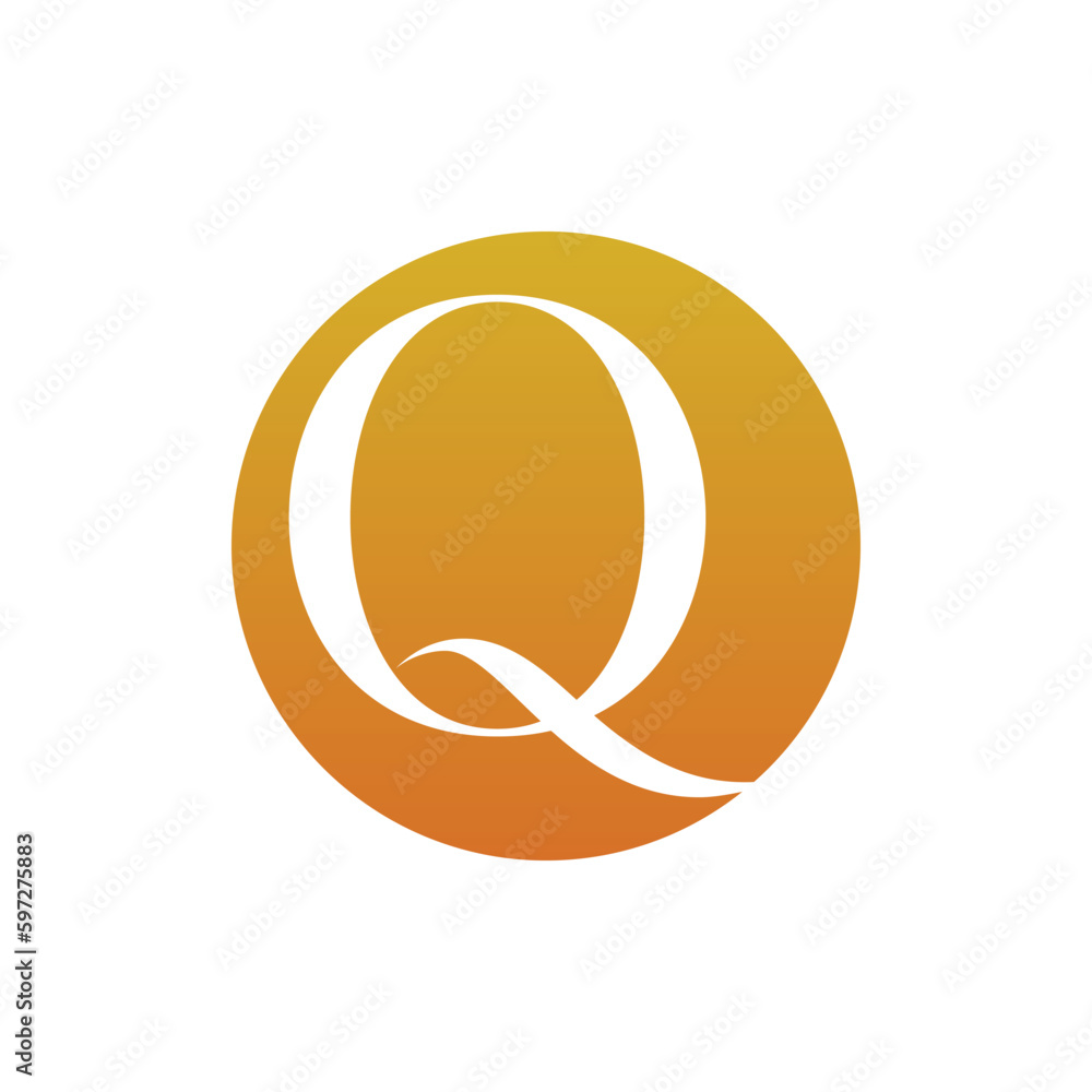 Fototapeta premium Q letter logo