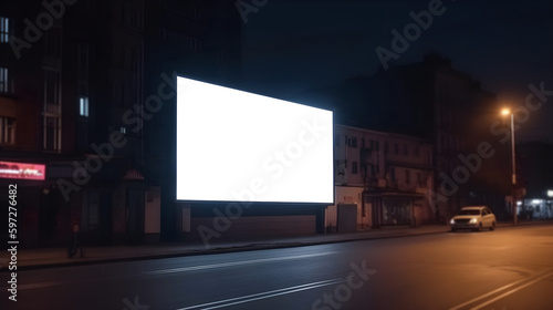 Blank outdoor Event advertisment screen for marketing purpose, Empty LED screen for event advertisment, white LED screen mockup, Blank outdoor Event advertisment screen for marketing banner