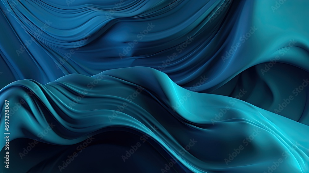 Soothing Blue Wave: A Soft Texture of Satin and Silk in a Light Wallpaper Design, Generative AI Soothing Blue Wave: A Soft Texture of Satin and Silk in a Light Wallpaper Design, Generative AI