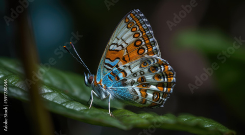Colorful butterfly close-up image © mxi.design