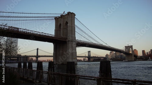Brooklyn Bridge Sunset New York City