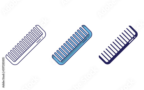 Comb vector icon