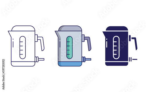 Electric Kettle vector icon