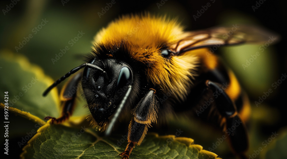 Vibrant Bumblebee Stripes in Yellow and Black. Vibrant Bumblebee Stripes in Yellow and Black.