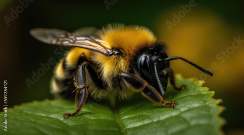 Vibrant Bumblebee Stripes in Yellow and Black, PNG File.