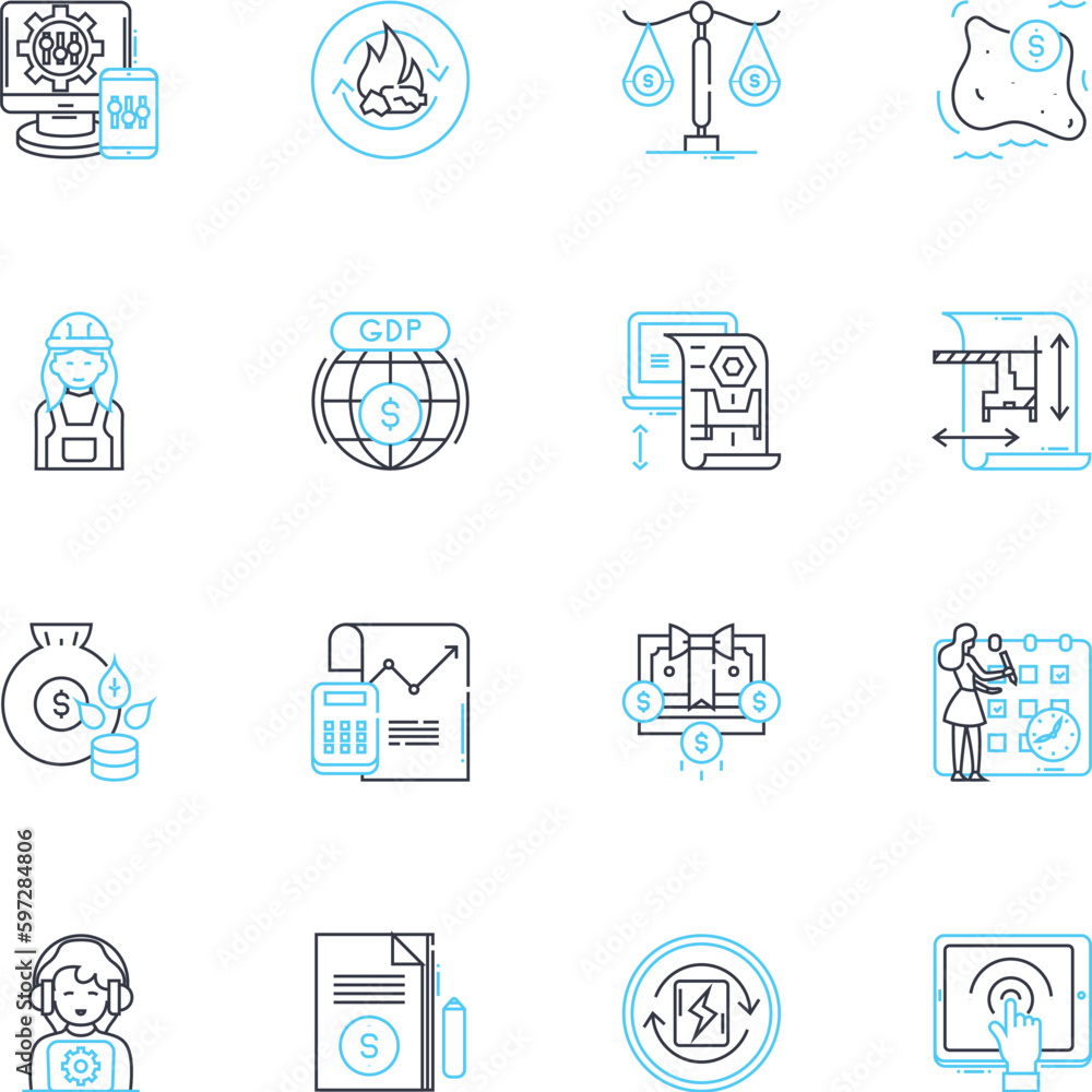 Wealth creation linear icons set. Investment, Savings, Entrepreneurship, Profit, Prosperity, Growth, Finance line vector and concept signs. Income,Opportunities,Abundance outline Generative AI Wealth creation linear icons set. Investment, Savings, Entrepreneurship, Profit, Prosperity, Growth, Finance line vector and concept signs. Income,Opportunities,Abundance outline Generative AI