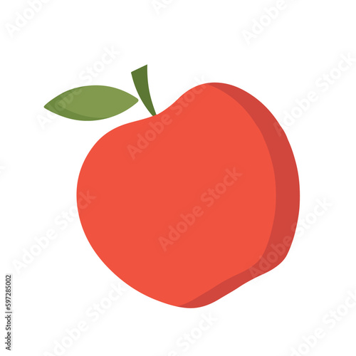 Fotobehang Isolated colored apple fruit icon Vector