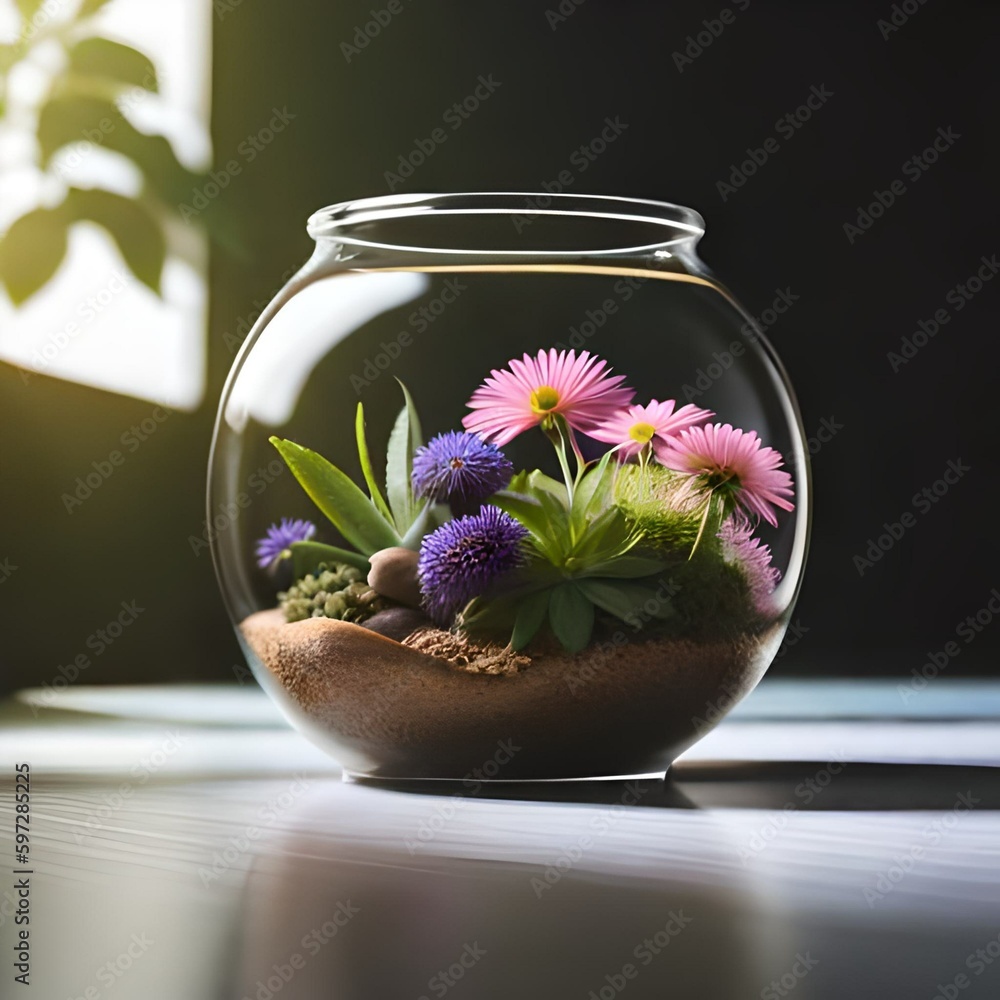 flower in a glass flower in a glass