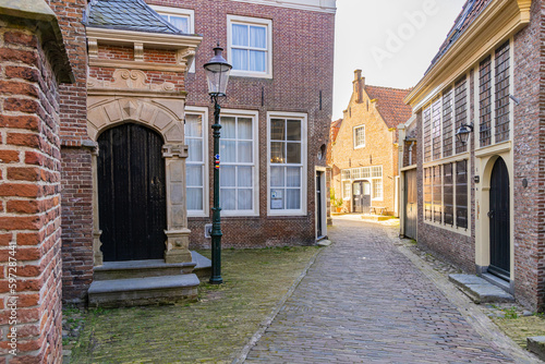 Traditional Dutch Baroque row houses.