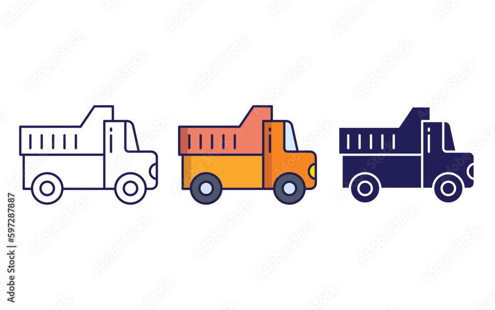 carrier truck vector icon