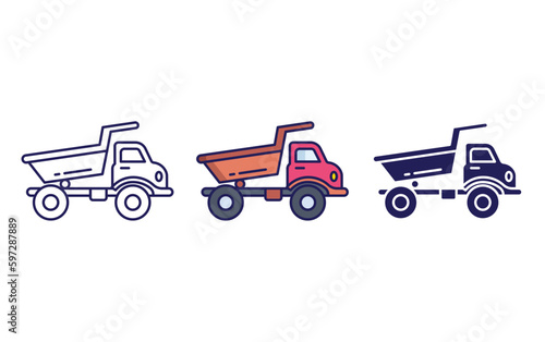tipper vector icon