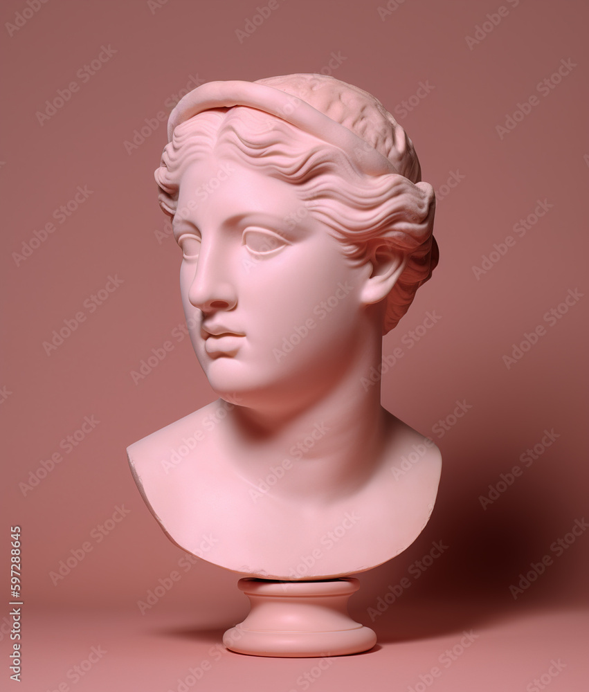Ancient Greek Goddess sculpture. AI generated image. Ancient Greek Goddess sculpture. AI generated image.