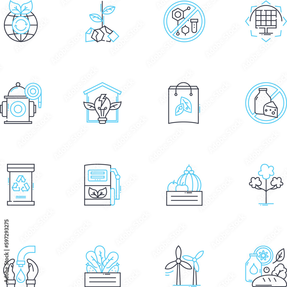 Environmentally-safe energy linear icons set. Renewable, Solar, Wind, Geothermal, Hydro, Biofuels, Green line vector and concept signs. Sustainable,Zero-emissions,Nontoxic outline illustrations Environmentally-safe energy linear icons set. Renewable, Solar, Wind, Geothermal, Hydro, Biofuels, Green line vector and concept signs. Sustainable,Zero-emissions,Nontoxic outline illustrations