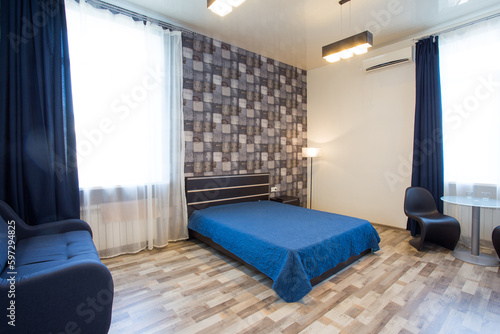Εκτύπωση καμβά Modern and roomy living room in the house