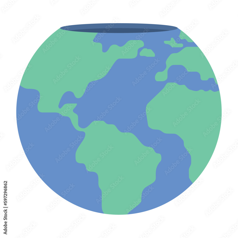 Isolated colored planet earth image Vector