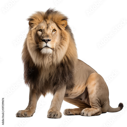 lion, transparent background png © LUPACO PNG