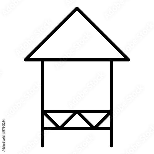 House on stilts icon