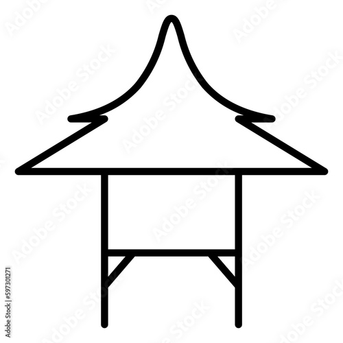 House on stilts icon