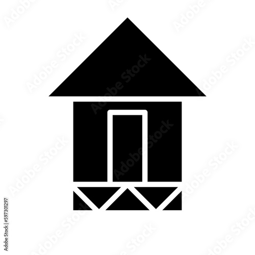 House on stilts icon