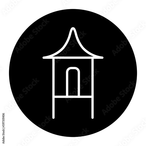 House on stilts icon